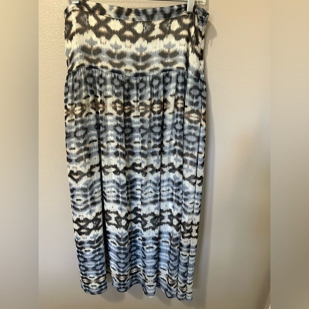 Bohemian Aztec Pattern Maxi Skirt - image 2